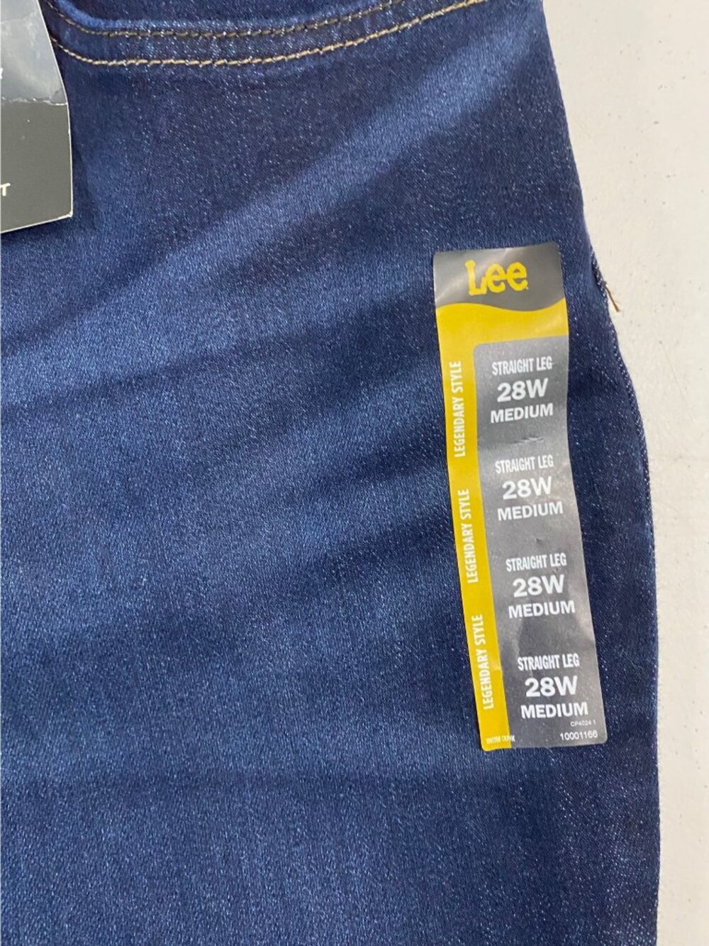 Lee Legendary Plus Straight Leg Jeans Women 28W Mid Rise Dark Blue NWT - Picture 11 of 13